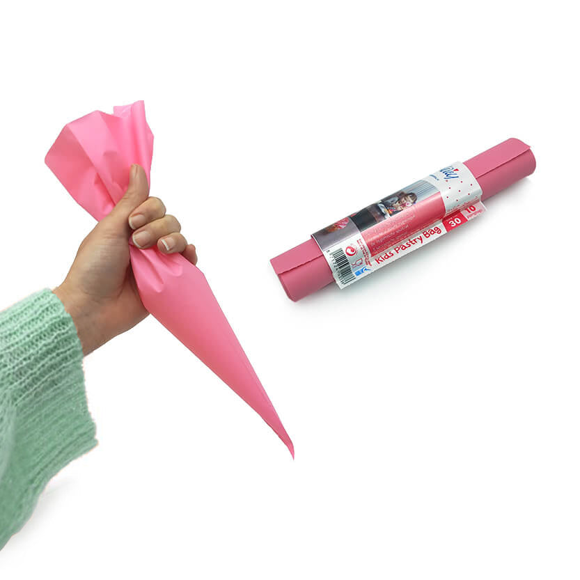 Sac a poche rosa retta da una mano e nel suo rotolo