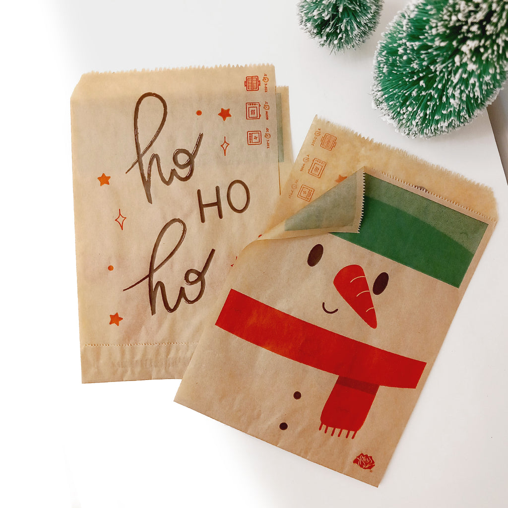 Set di sacchetti di cellophane natalizi, 20 pezzi