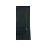 Sacchetto di carta nero con rosa dorata