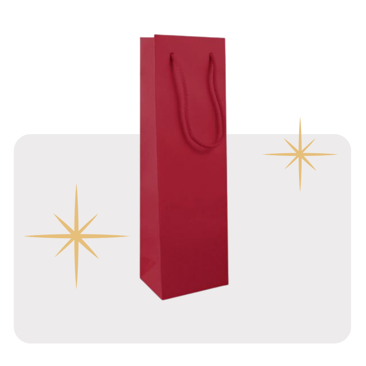 Sacchetto porta bottiglia rosso 