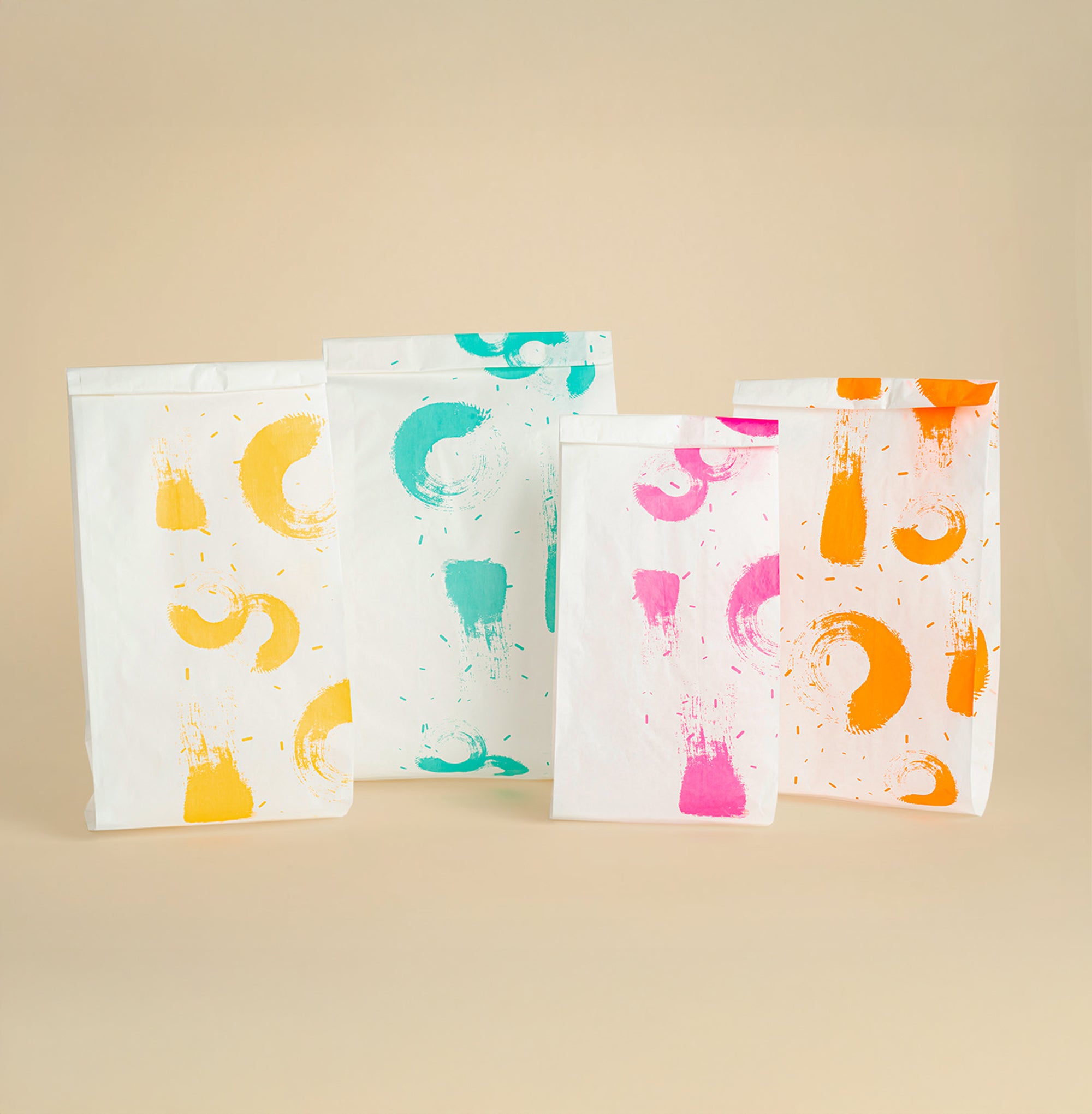 Sacchetto porta pane bianco con fantasie varie 
