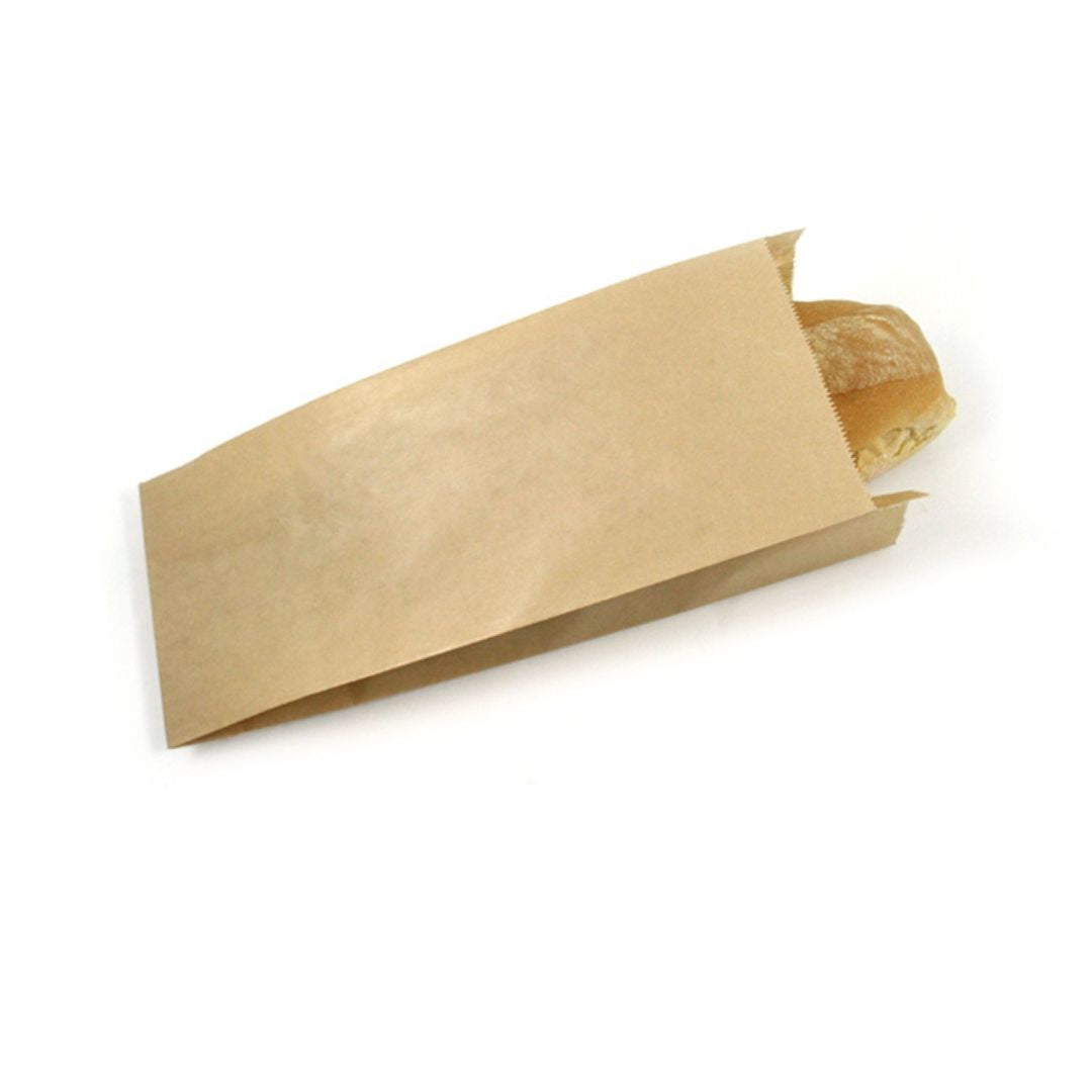 Sacchetto di carta color avana con pane dentro
