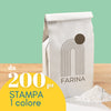 Sacchetto in carta per farina personalizzabile con il tuo logo, Scritta in primo piano da 200 pz stampa 1 colore 