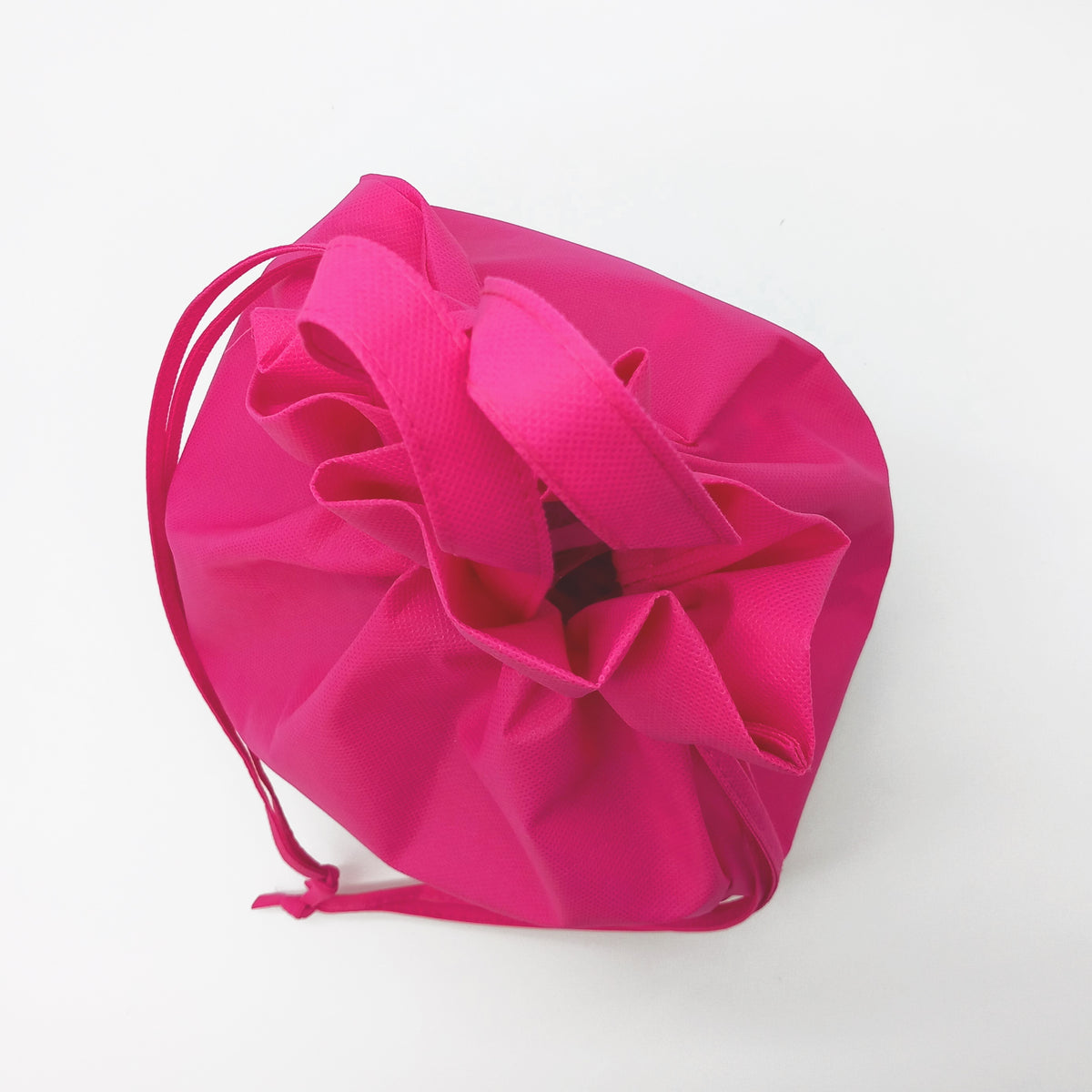 Sacchetto porta colomba pasquale  e porta panettone mostrato dall'alto, fucsia