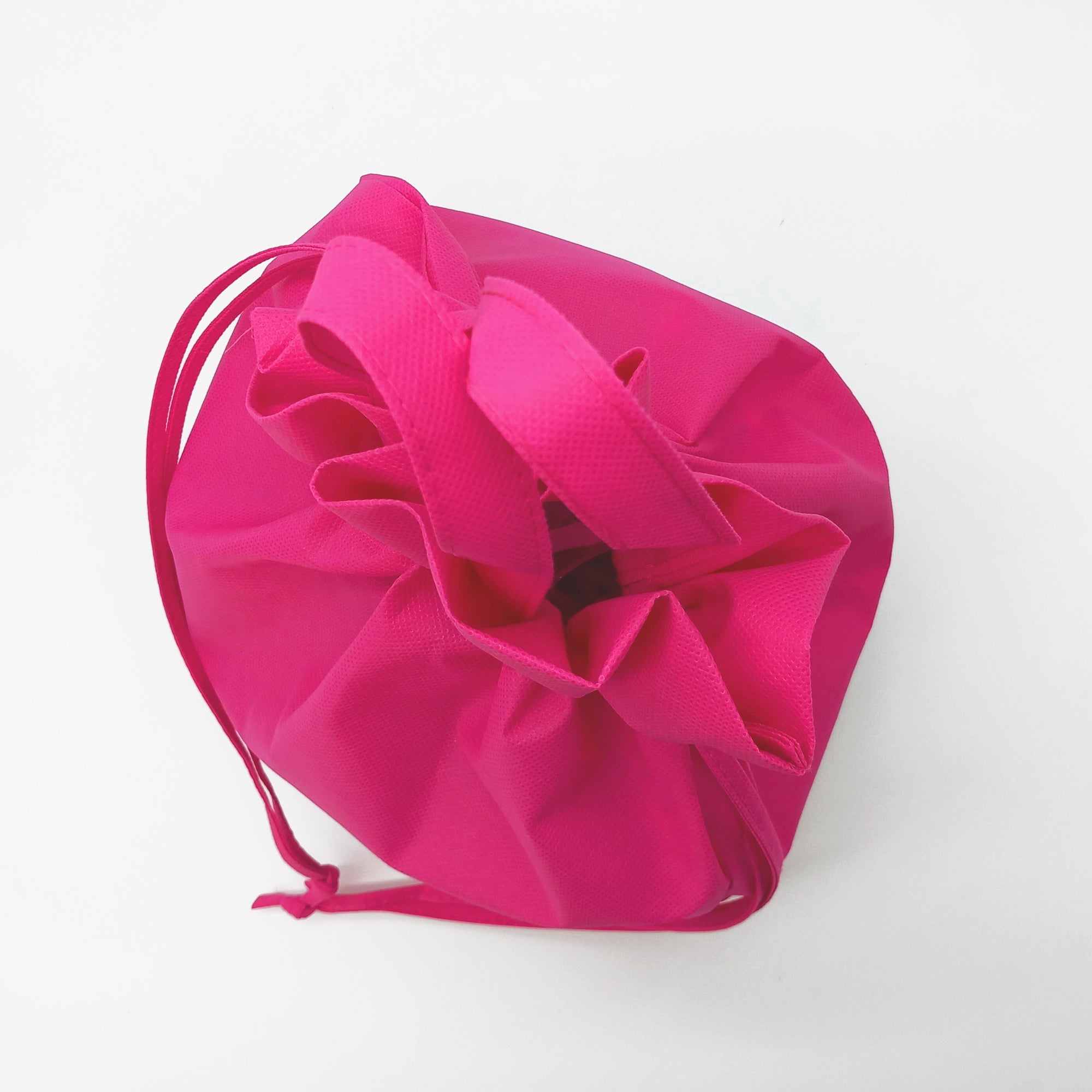 Sacchetto porta colomba pasquale  e porta panettone mostrato dall'alto, fucsia