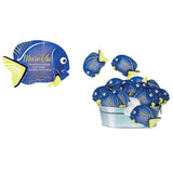 Salviette per mani imbustate a forma di pesce azzurro 