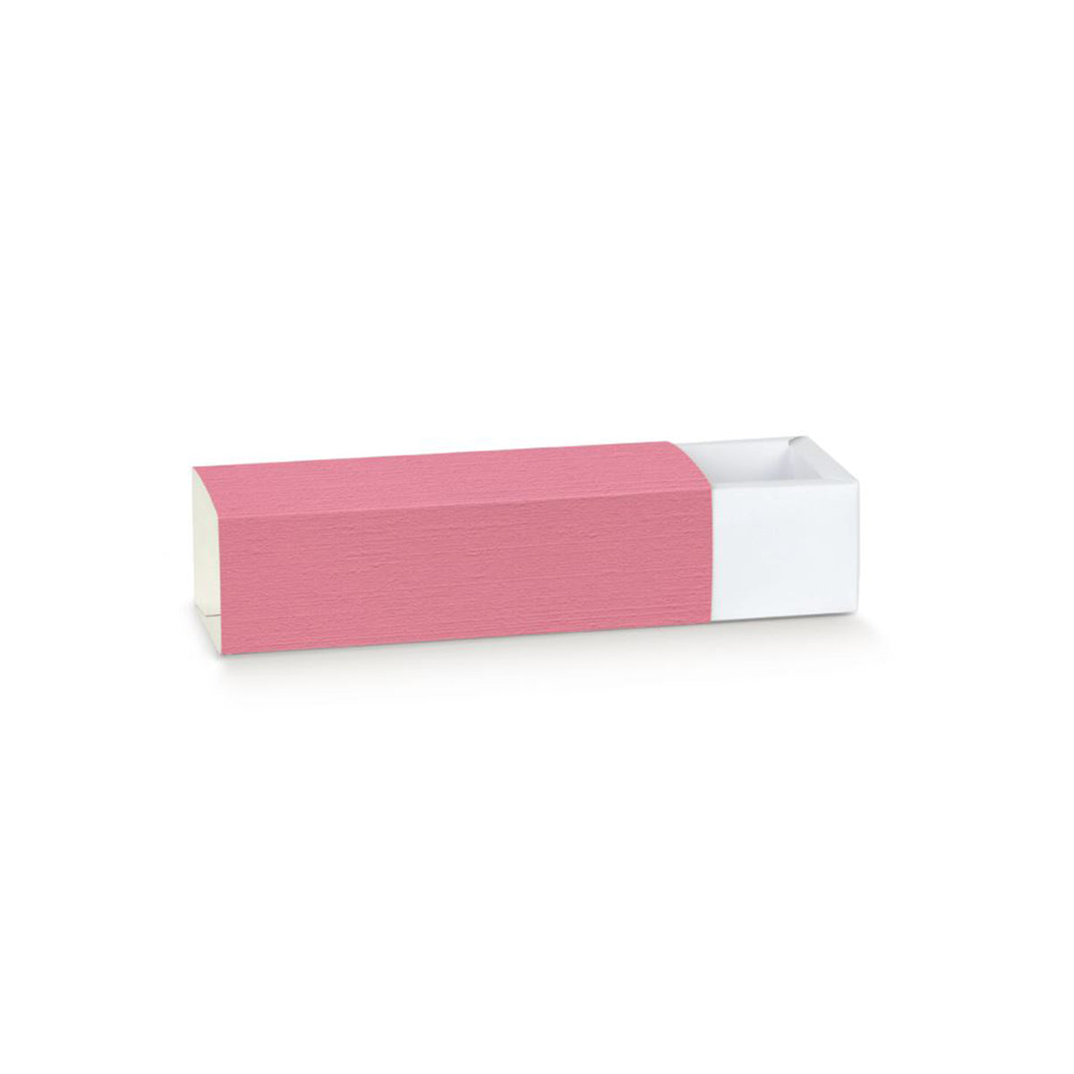 Scatola astuccio color fucsia semi aperta
