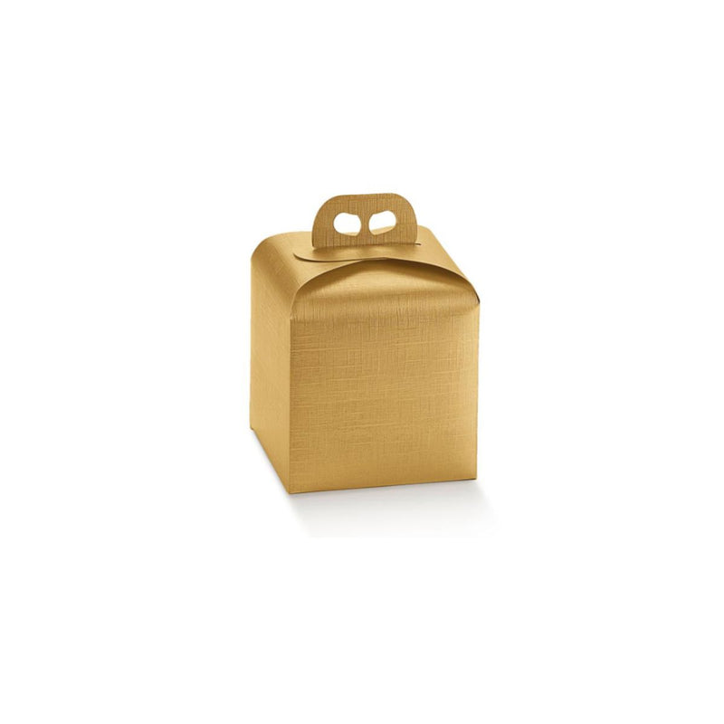 Scatola per panettone, color oro