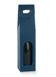 Scatola porta bottiglia da uno, blu