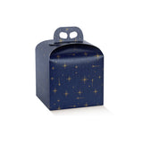 50pz Scatola Panettone blu stampa oro da € 1,27 Cad + Iva