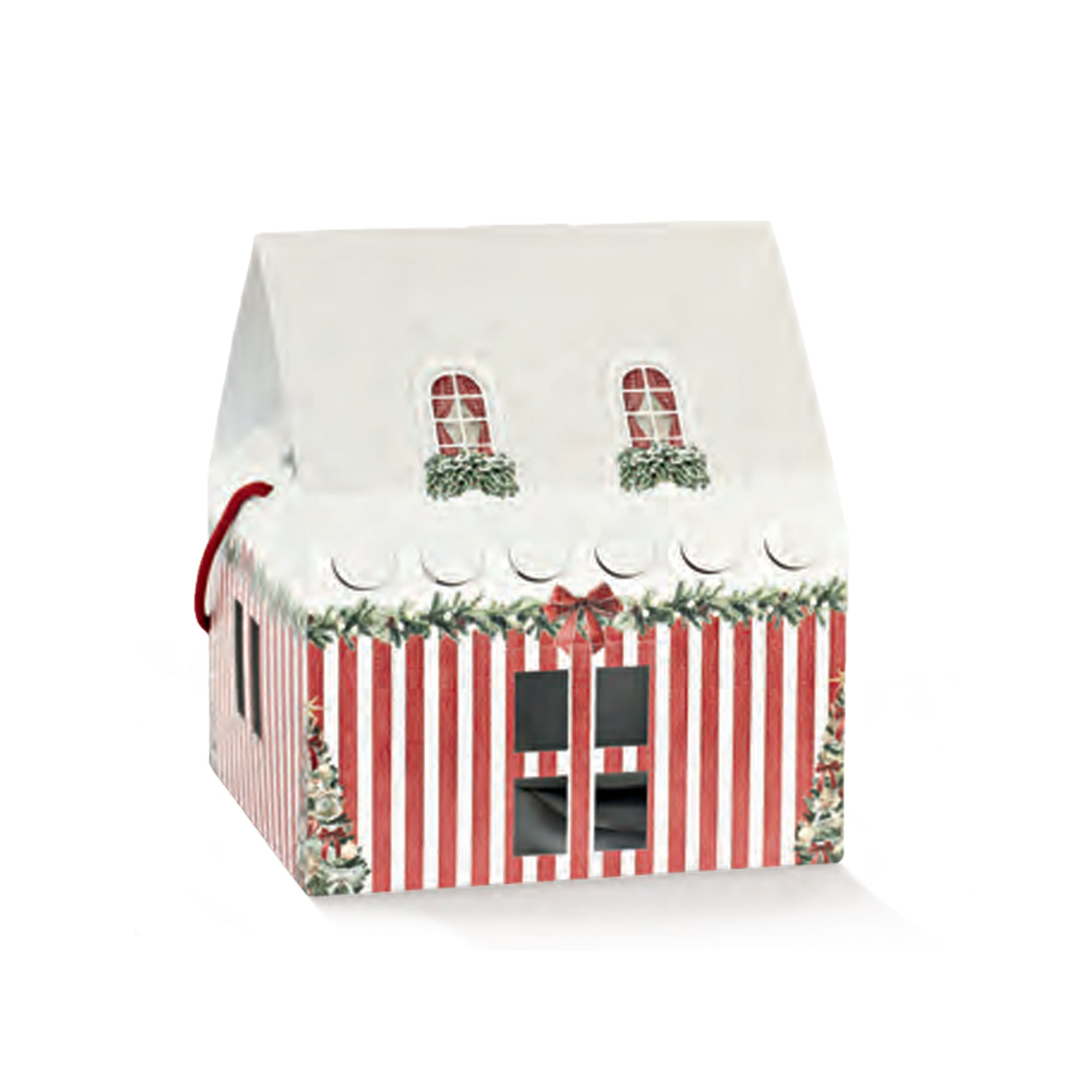 20pz Scatola panettone casetta a righe da € 1,99 Cad + Iva