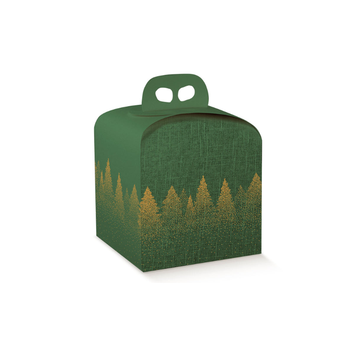 Scatola porta panettone verde