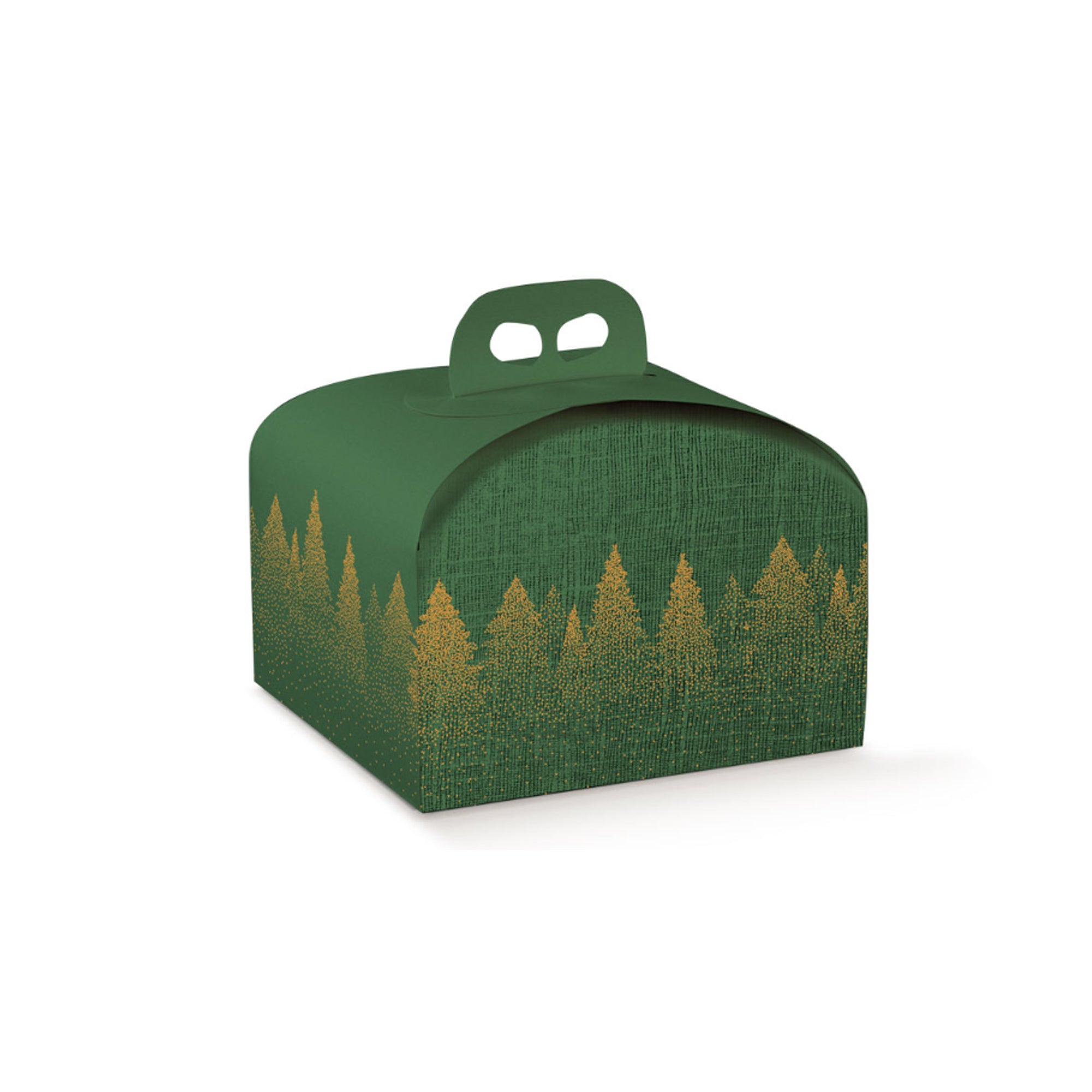 Scatola porta panettone verde
