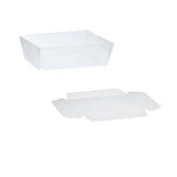 Scatola di plastica trasparente con coperchio ad incastro 