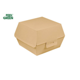 Scatola porta hamburger avana chiusa