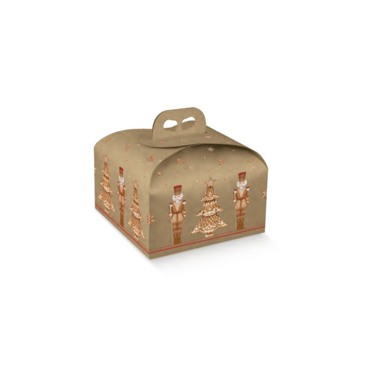 Scatole per panettone basso con stampa base 24.5x24.5 € 1,15 Cad + Iva