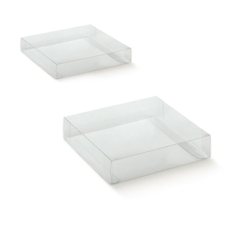 Scatoline di plastica trasparenti, due misure 