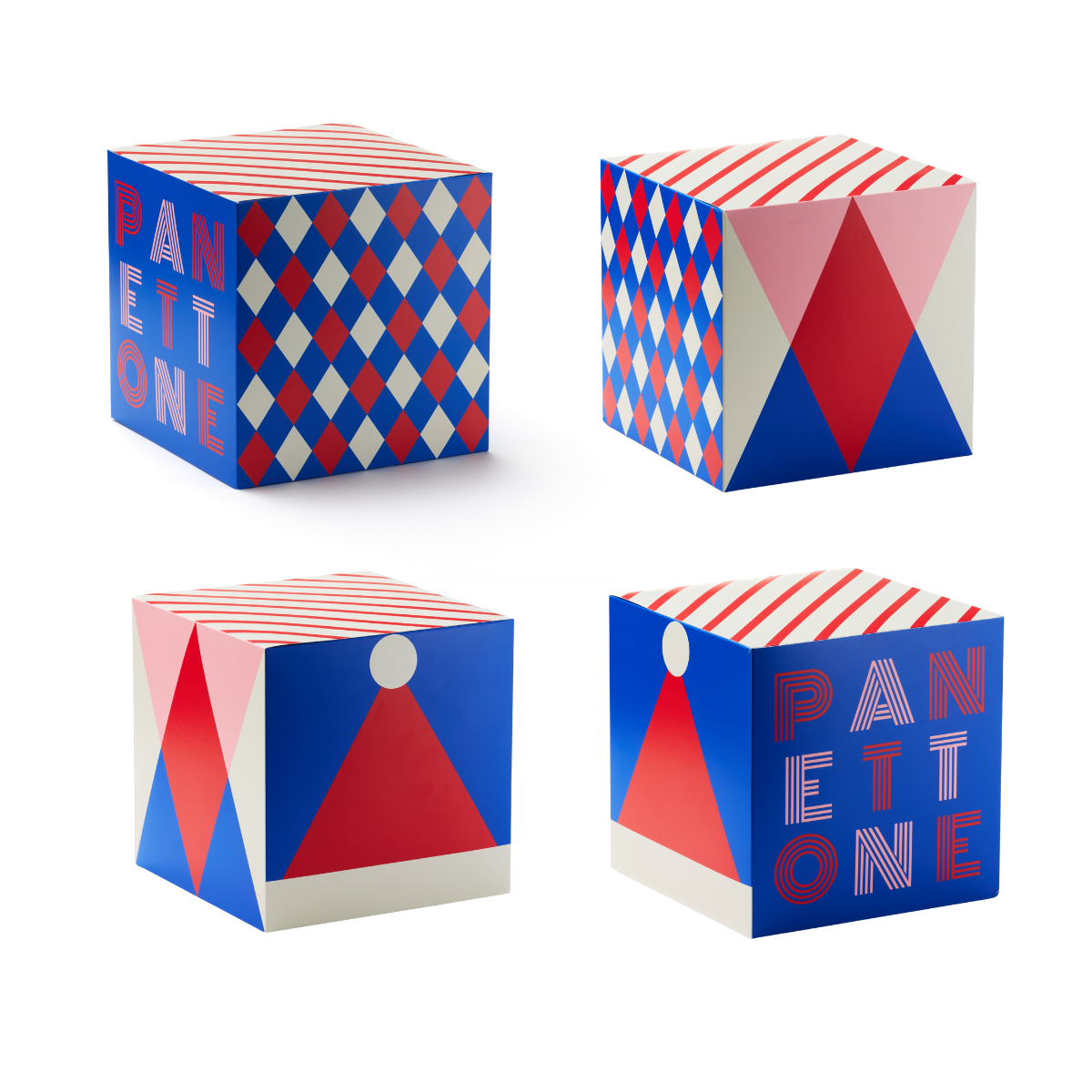 Scatola panettone fantasia circus i 4 lati