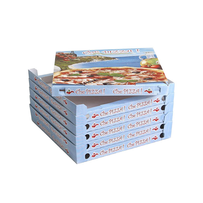 Scatola cubo impilabile mostrata con stampe generiche 