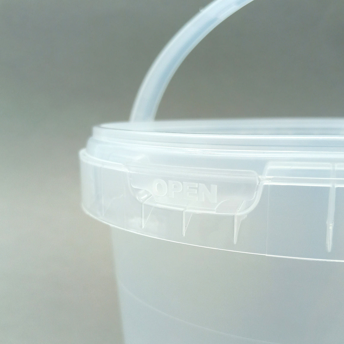 Secchiello per pet food, chiuso, di plastica, dettaglio