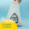Buste spesa compostabili personalizzate con il tuo logo. in primo piano scritta da 7000 pz stampa 1 colore