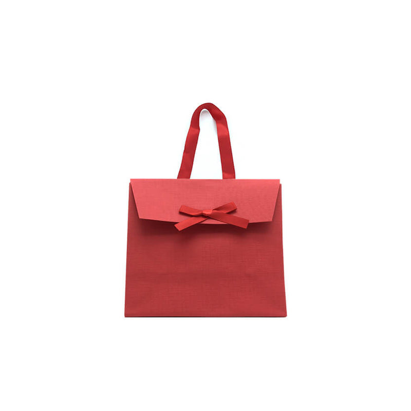Shopper elegante rossa di carta