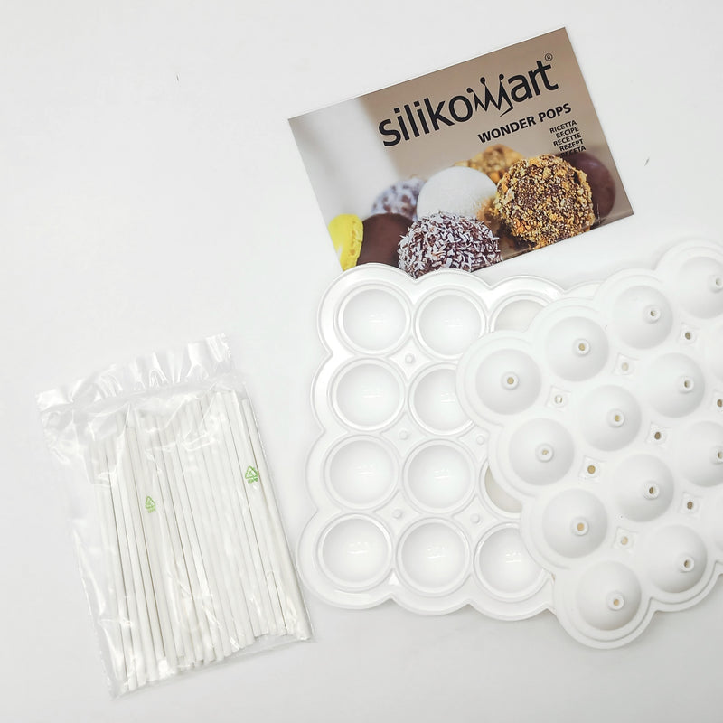 Stampo in silicone per cake pops con sua confezione