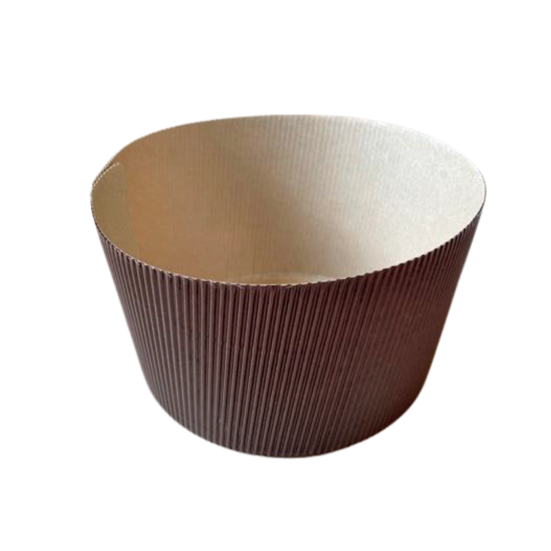 Stampo  per panettone, di carta, ondulato, vuoto 