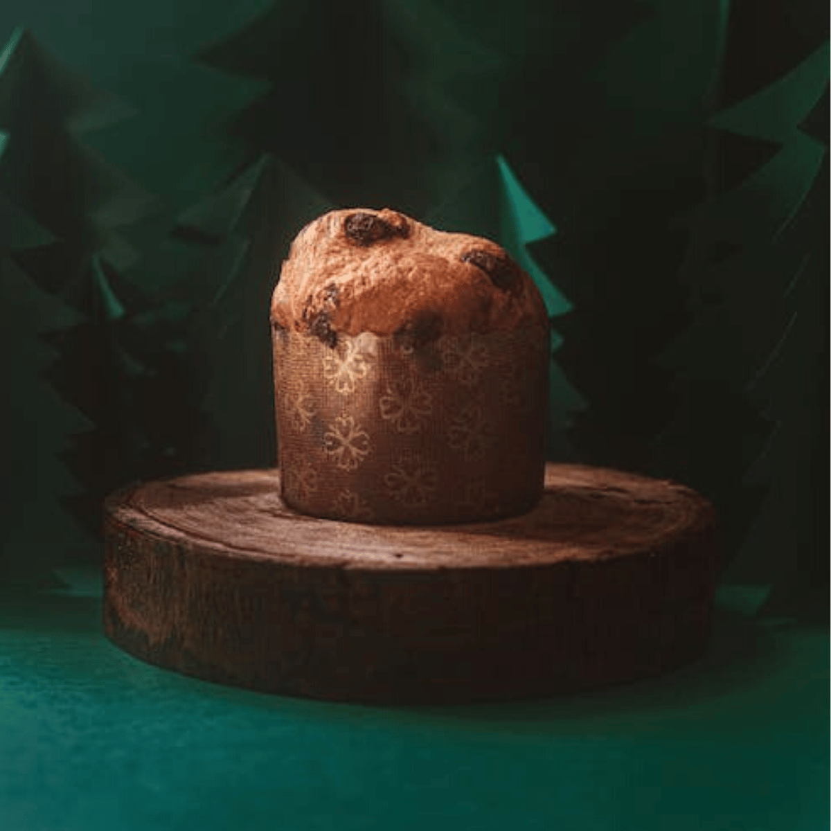 Panettone nel suo stampo 