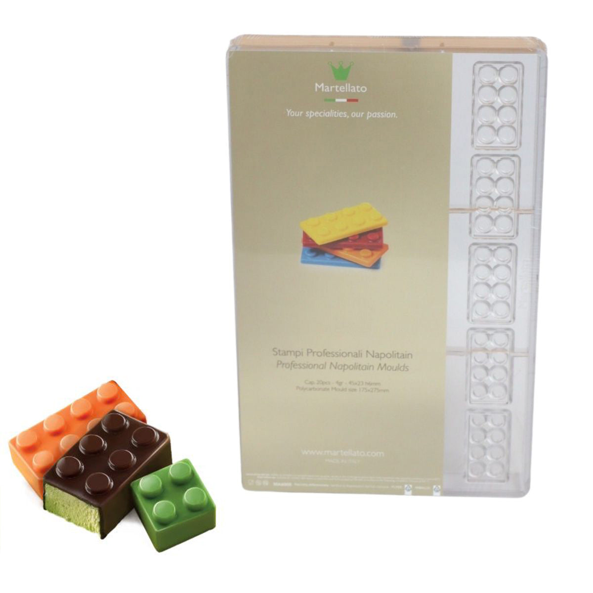Stampo per cioccolatini mattoncino Lego da  € 14,20 + Iva