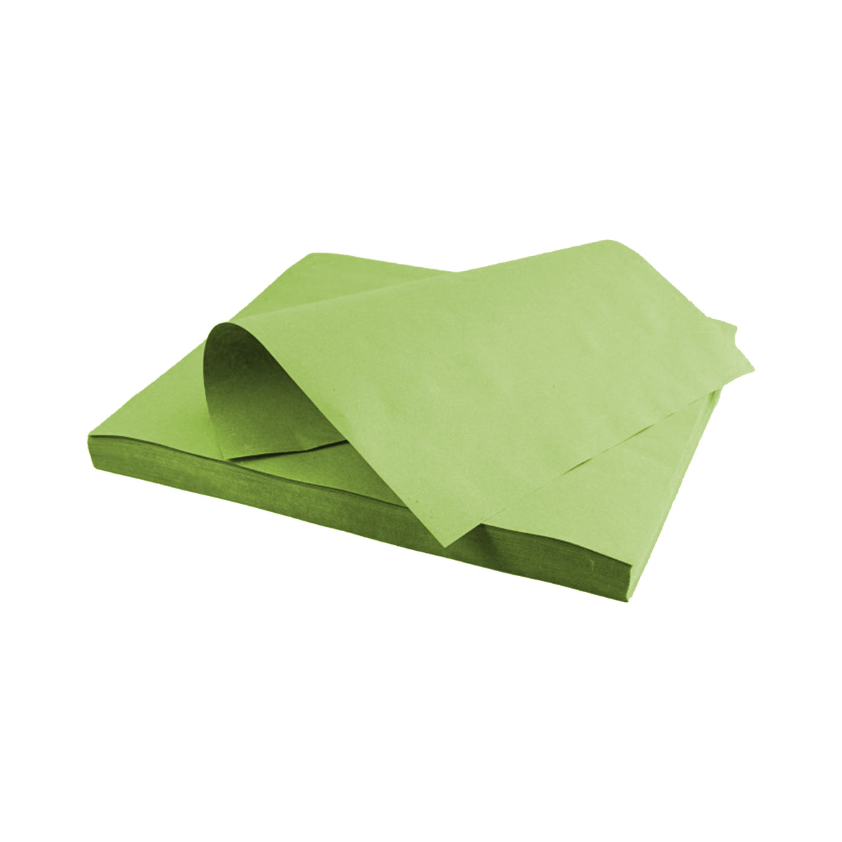 Tovaglietta paglia, impilata, color verde