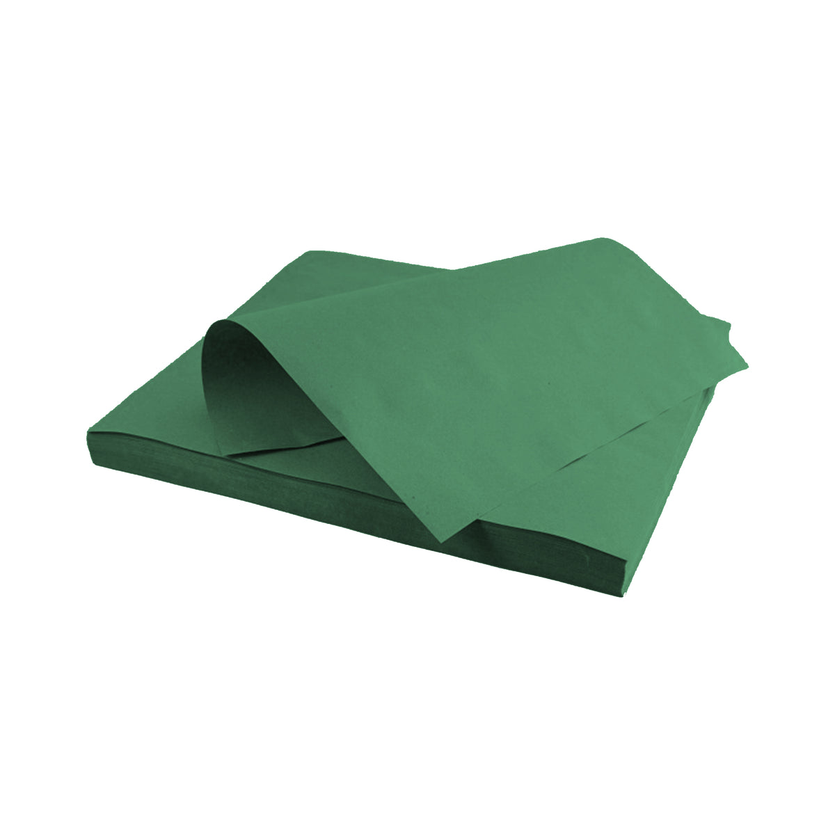 Tovaglietta paglia, impilata, color verde scuro