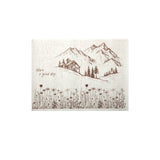 Tovaglietta bianco con fantasia alpina 