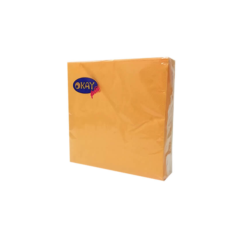 Confezione di tovaglioli di carta gialli