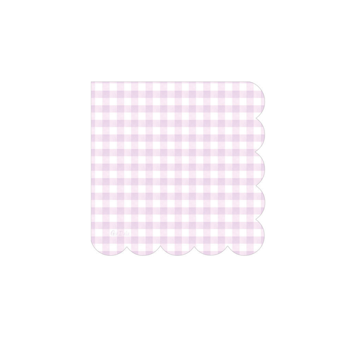 Tovagliolo a scacchi bianco e rosa
