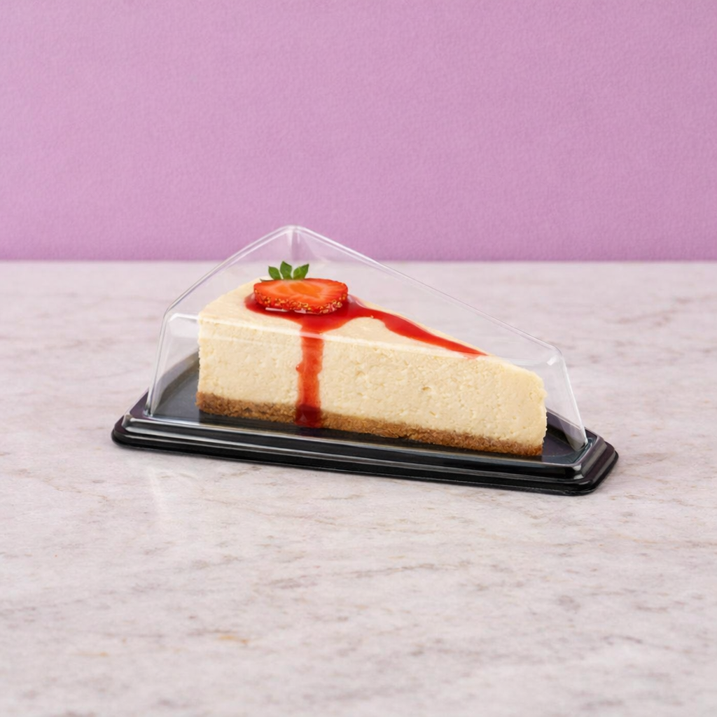 Vaschetta per fetta di torta con dentro fetta di torta 
