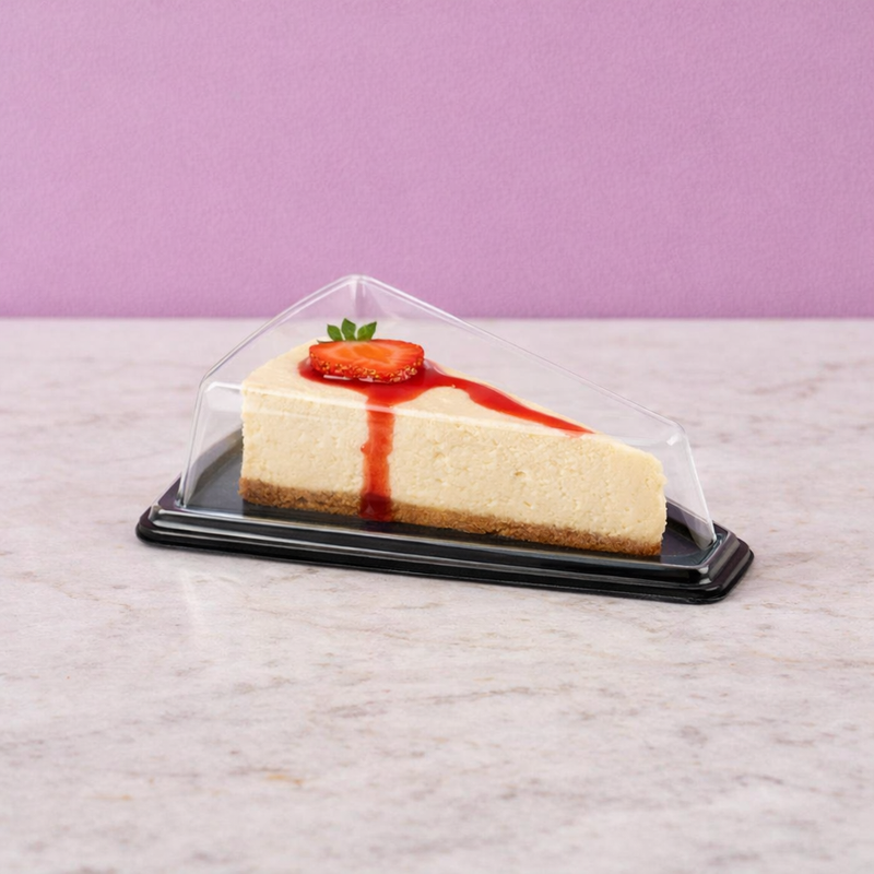 Vaschetta per fetta di torta con dentro fetta di torta 