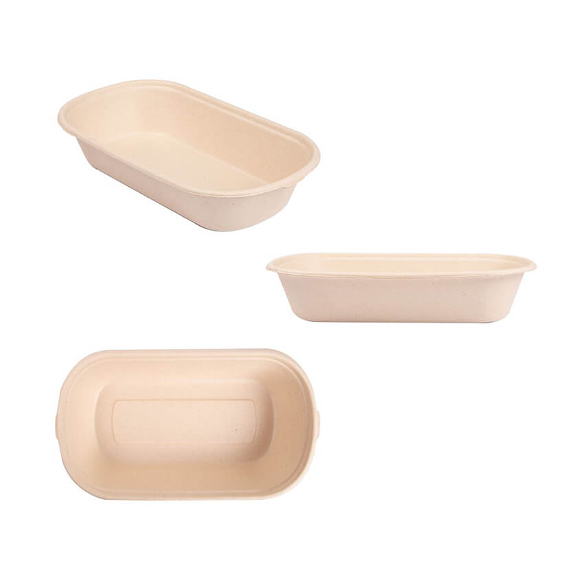 Vaschetta per gelato mostrata vuota da tre diverse prospettive