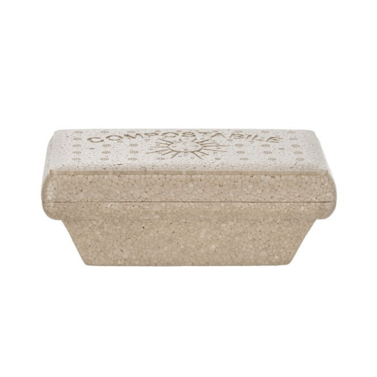 Vaschetta per gelato compostabile chiusa 