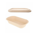 Vaschetta per gelato, e suo coperchio vuota