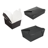 50 pz scatola per asporto nera € 0,30 Cad + Iva