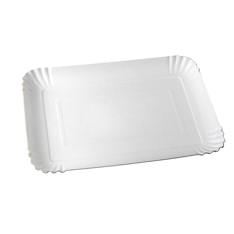 Vassoio di cartone bianco 