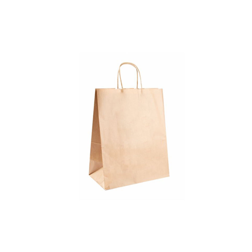 Shopper di carta color avana 