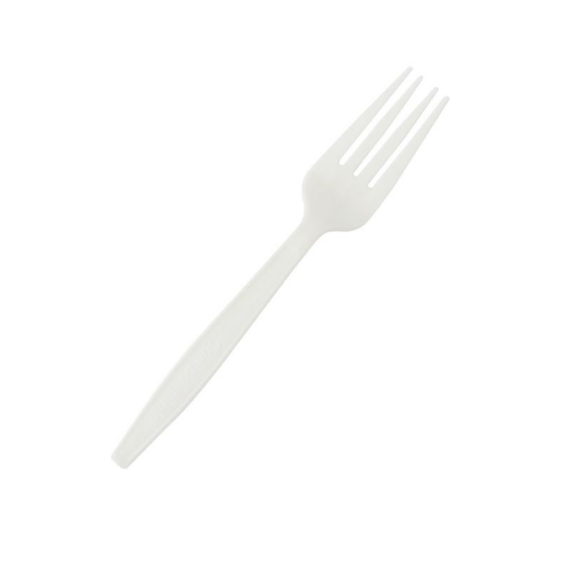 Forchetta monouso bianca