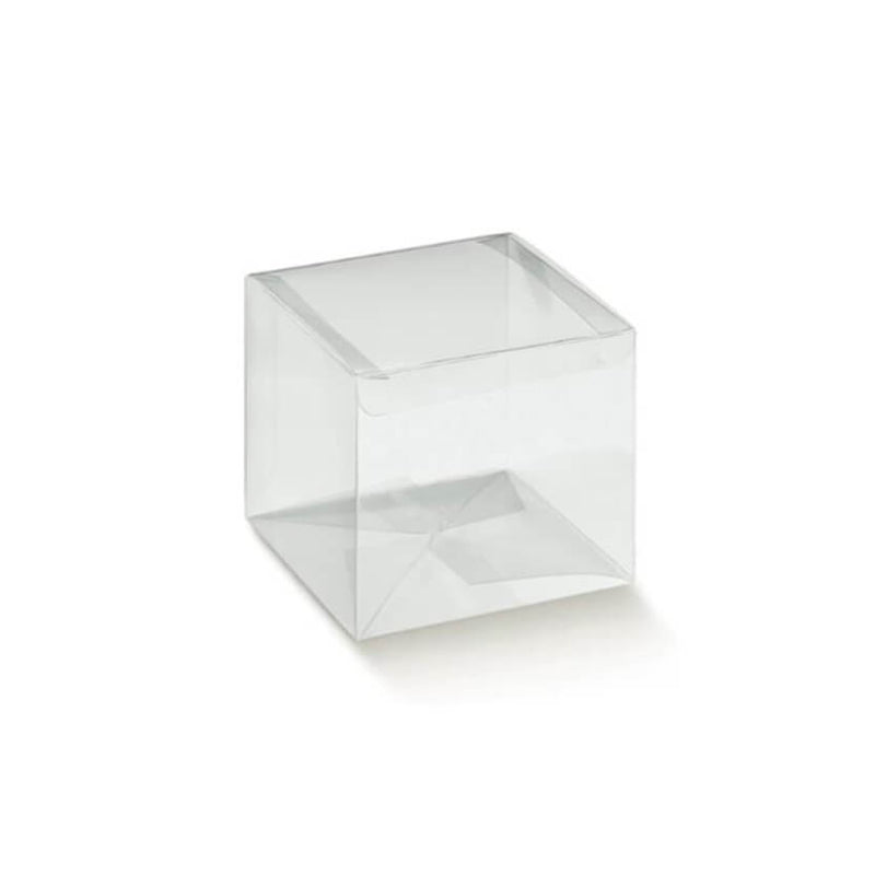 Cubo di plastica trasparente 