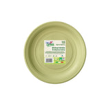Piatto monouso compostabile verde 