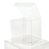 Box di plastica trasparente semi aperta 