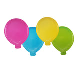 Piatti di carta per feste a forma di palloncino, 4 diversi colori 