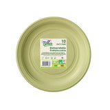 Piatto biodegradabile verde 