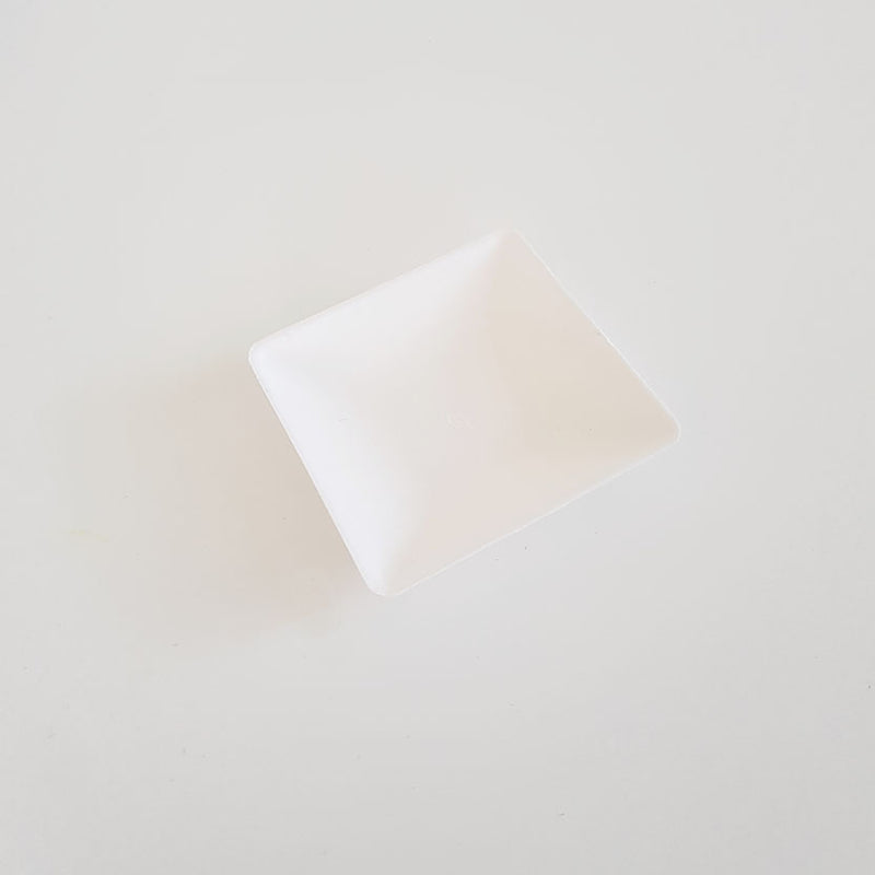 Piattino quadrato bianco 